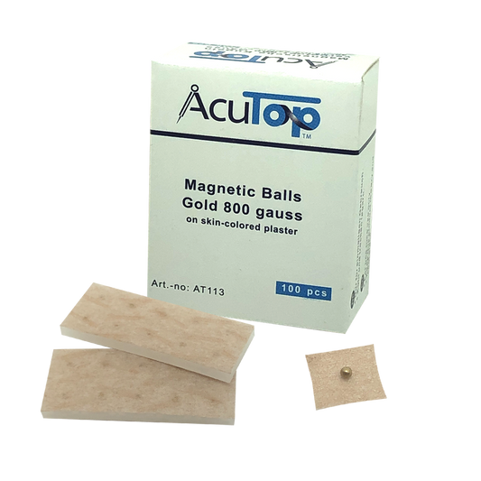 Acutop - Magnetische kogelpleisters - goud - 100st - Intertaping.nl