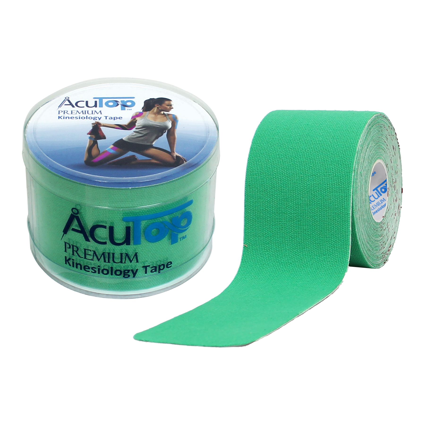 Acutop - Premium Kinesiologie Tape - Groen - 5cm x 5m - Intertaping.nl