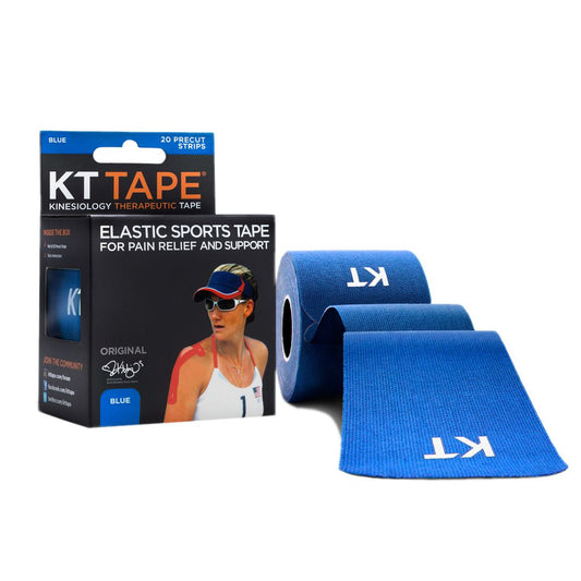 KT Tape Original - Prédécoupé - Bleu - 5cm x 5m