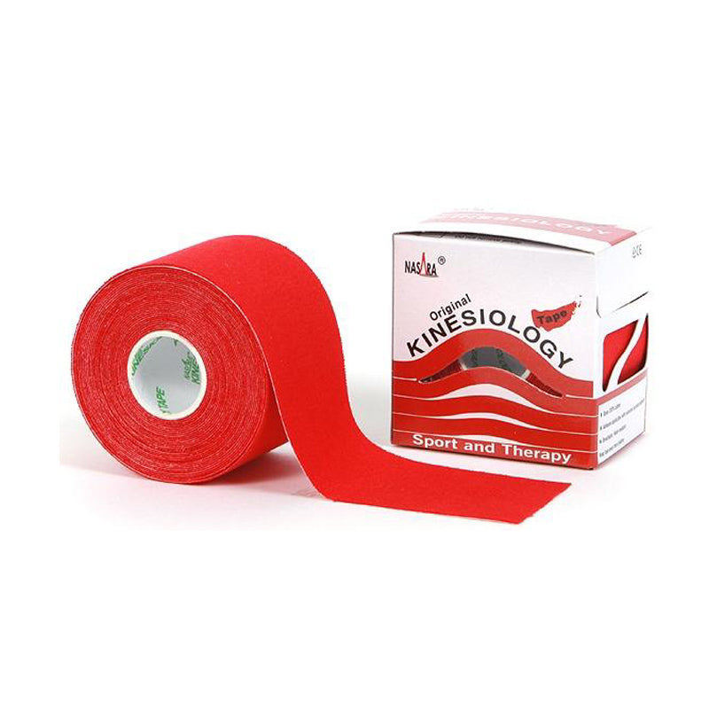 Nasara - Kinesiologie tape - Rood - 5 meter x 5cm - Intertaping.nl