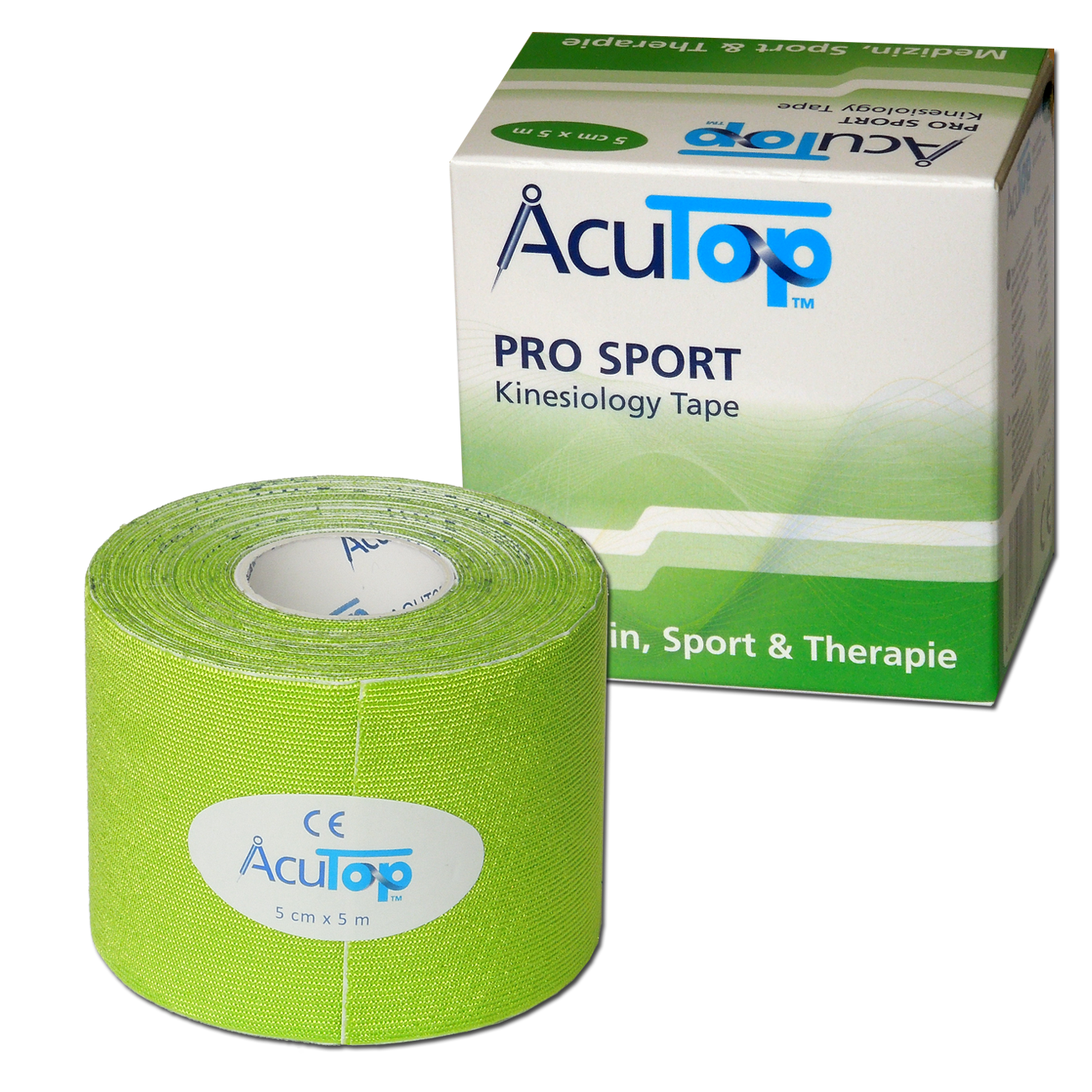 AcuTop Pro Sport - De beste sporttape - Groen - 5cm x 5m - Intertaping.nl